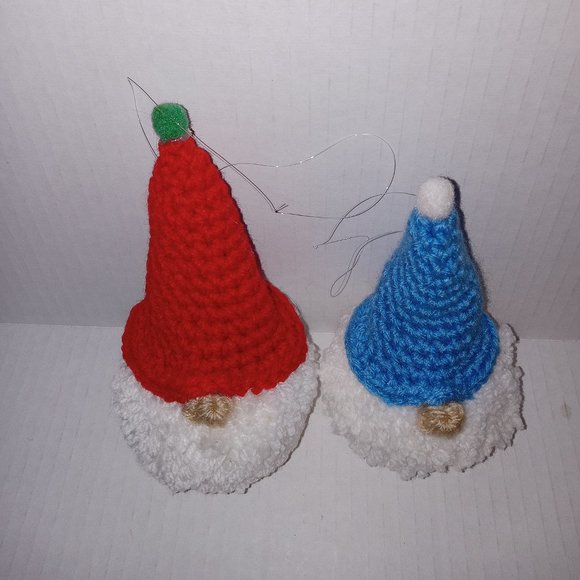NEW Hand Crafted Gnomes Tree Ornaments Ready to hang (2) - Picture 2 of 2